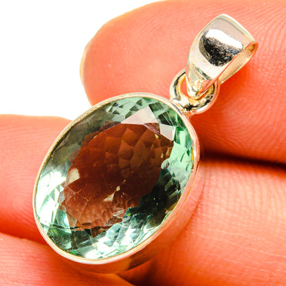 Green Fluorite Pendants handcrafted by Ana Silver Co - PD10501