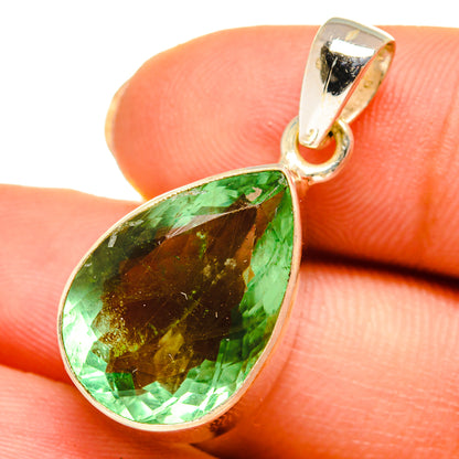 Green Fluorite Pendants handcrafted by Ana Silver Co - PD10505