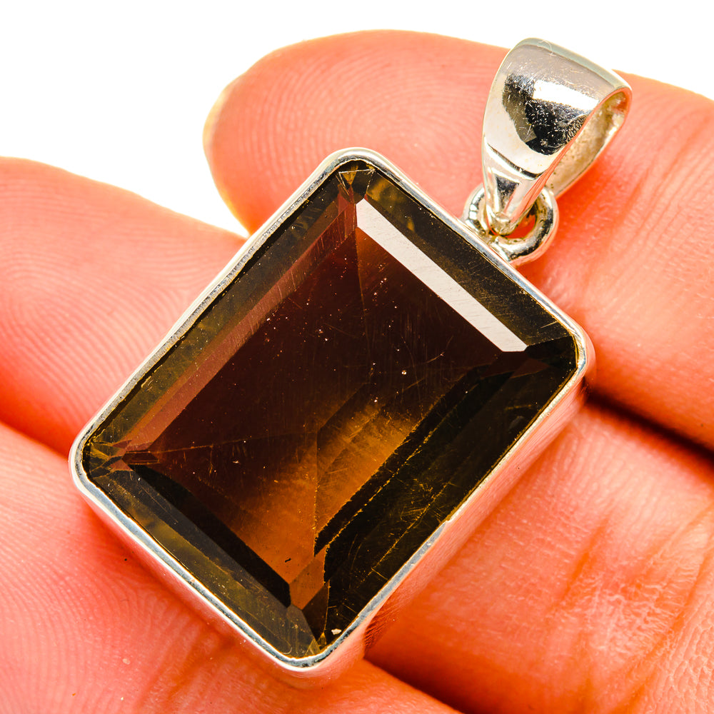Smoky Quartz Pendants handcrafted by Ana Silver Co - PD10512