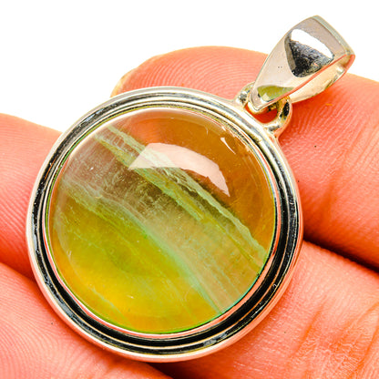 Green Fluorite Pendants handcrafted by Ana Silver Co - PD10525