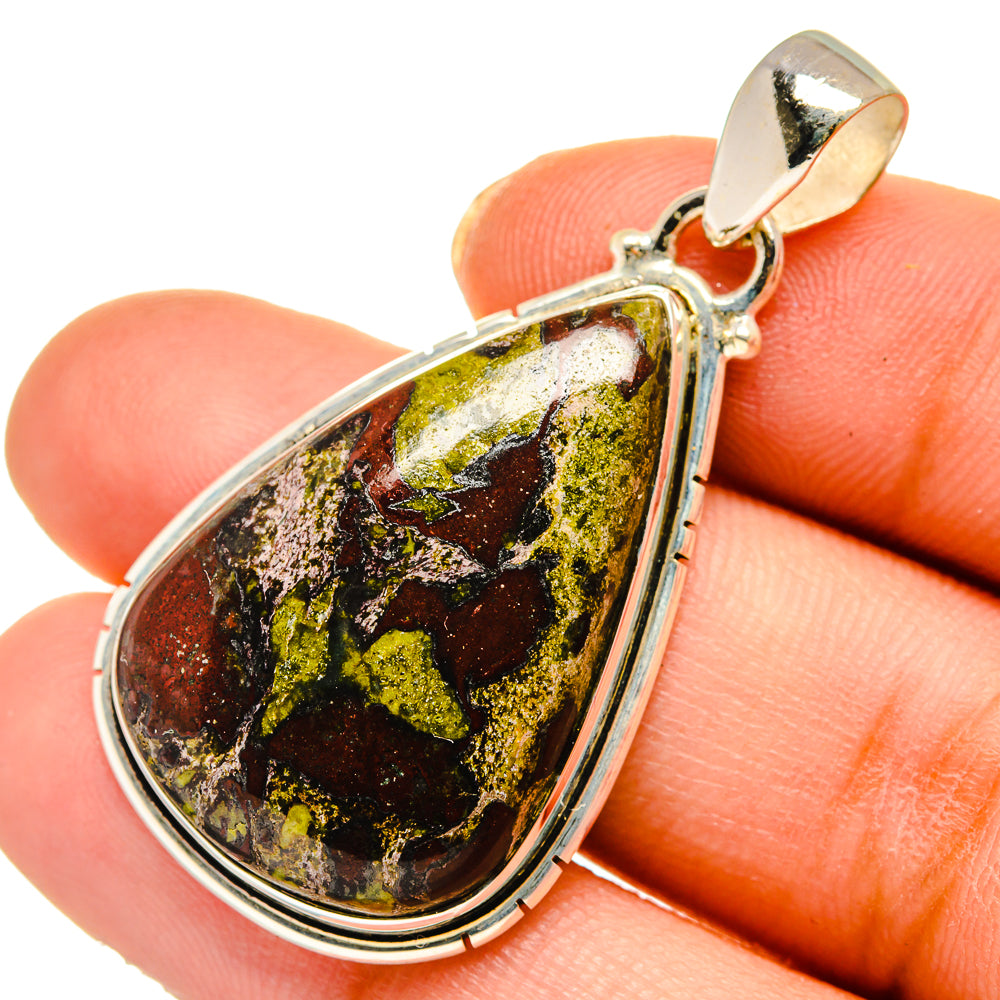 Dragon Blood Jasper Pendants handcrafted by Ana Silver Co - PD10526