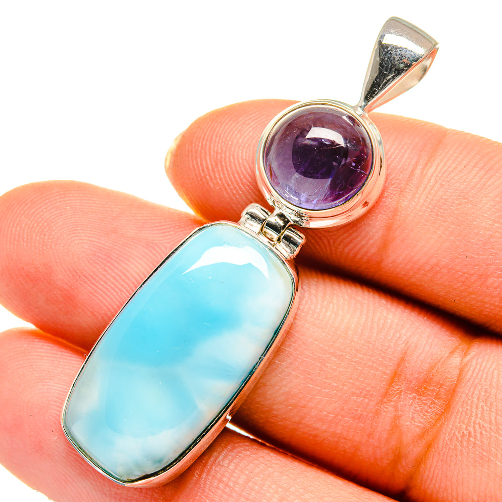 Larimar Pendants handcrafted by Ana Silver Co - PD10537