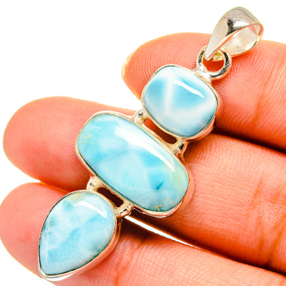 Larimar Pendants handcrafted by Ana Silver Co - PD10539