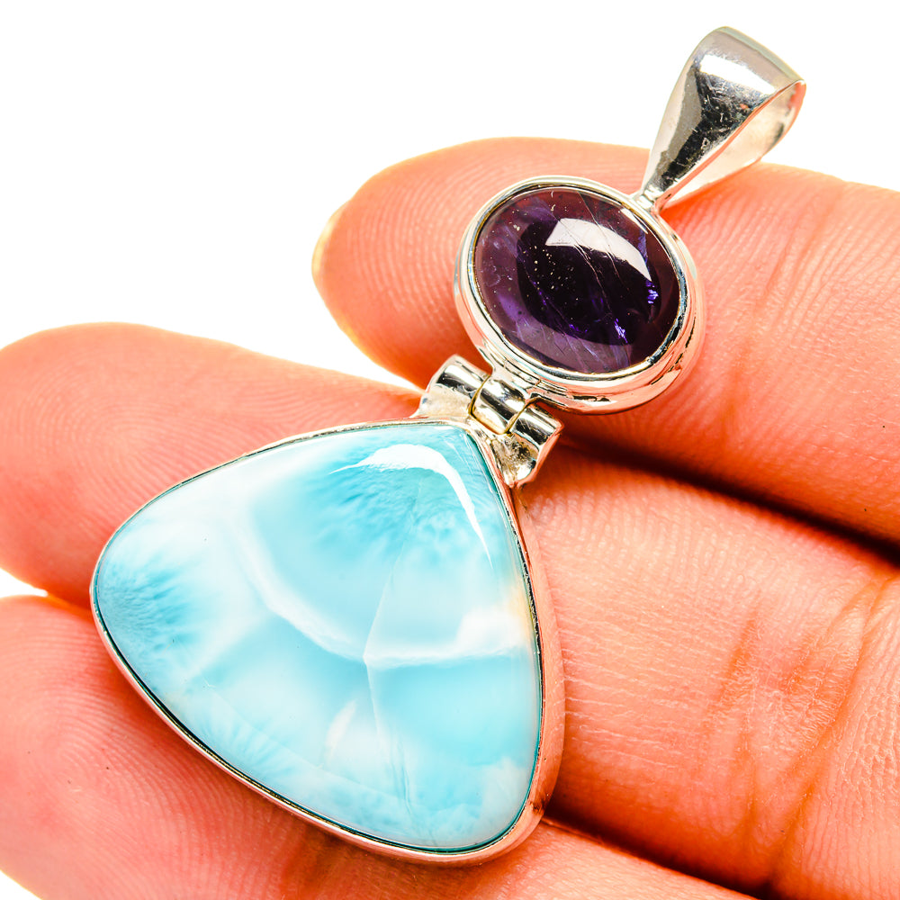 Larimar Pendants handcrafted by Ana Silver Co - PD10541