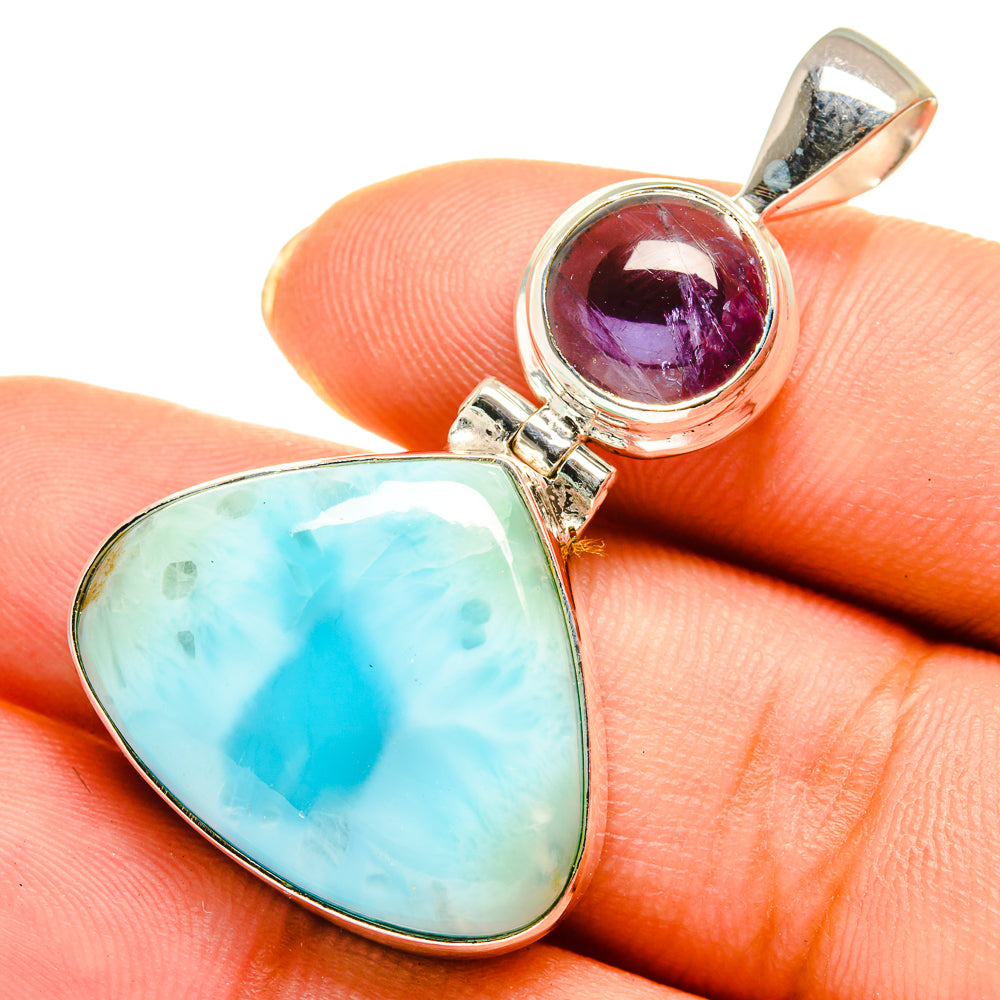 Larimar Pendants handcrafted by Ana Silver Co - PD10546