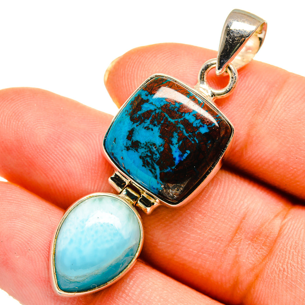 Shattuckite Pendants handcrafted by Ana Silver Co - PD10547