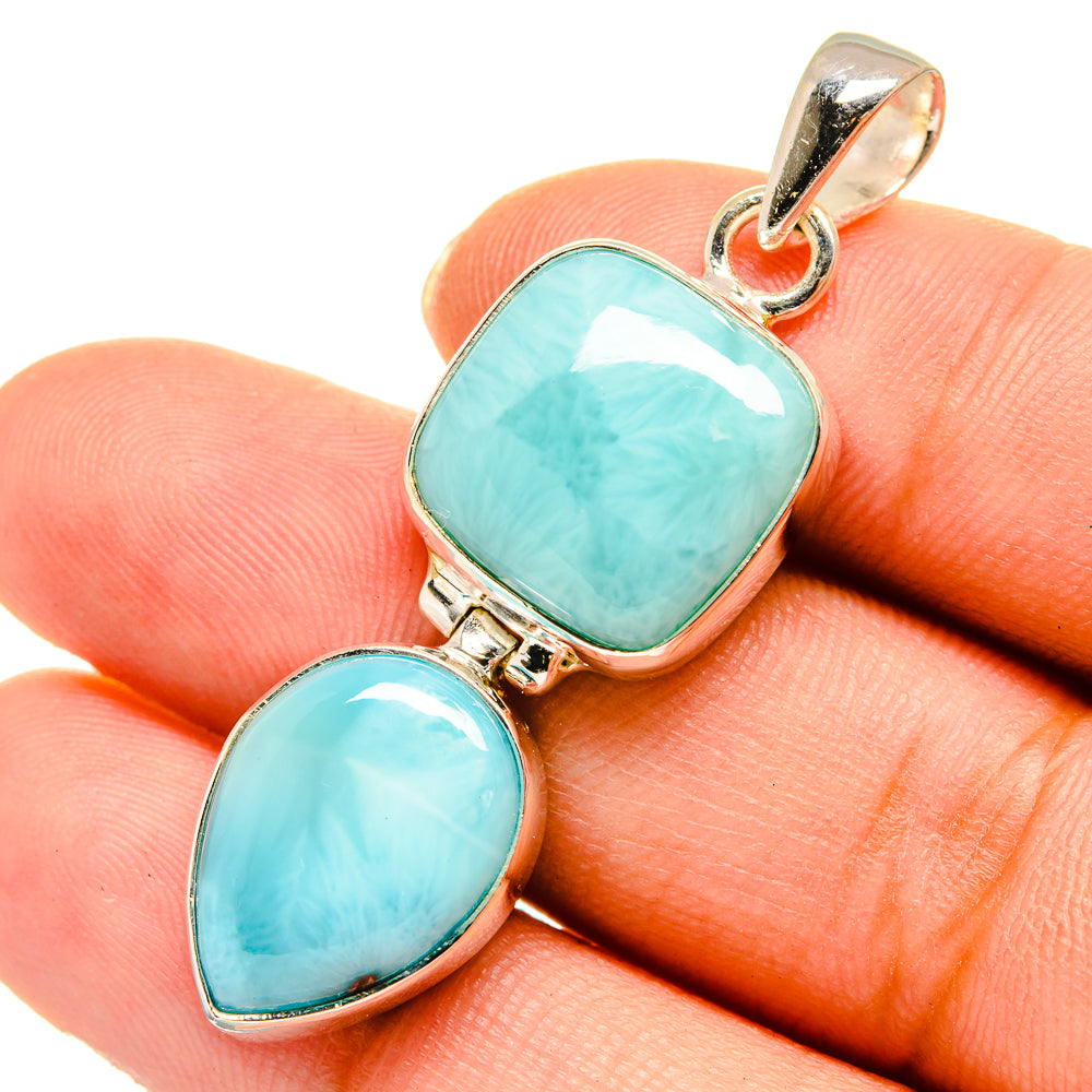 Larimar Pendants handcrafted by Ana Silver Co - PD10548