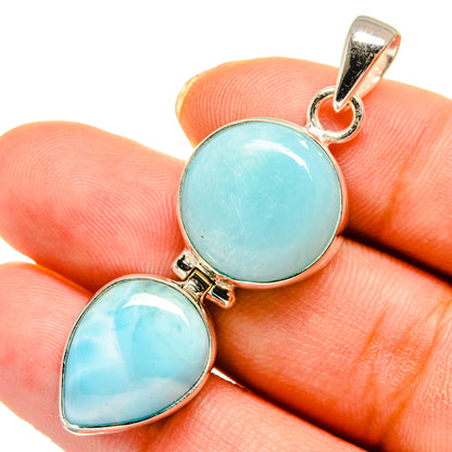 Larimar Pendants handcrafted by Ana Silver Co - PD10552