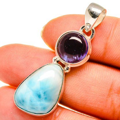 Larimar Pendants handcrafted by Ana Silver Co - PD10553