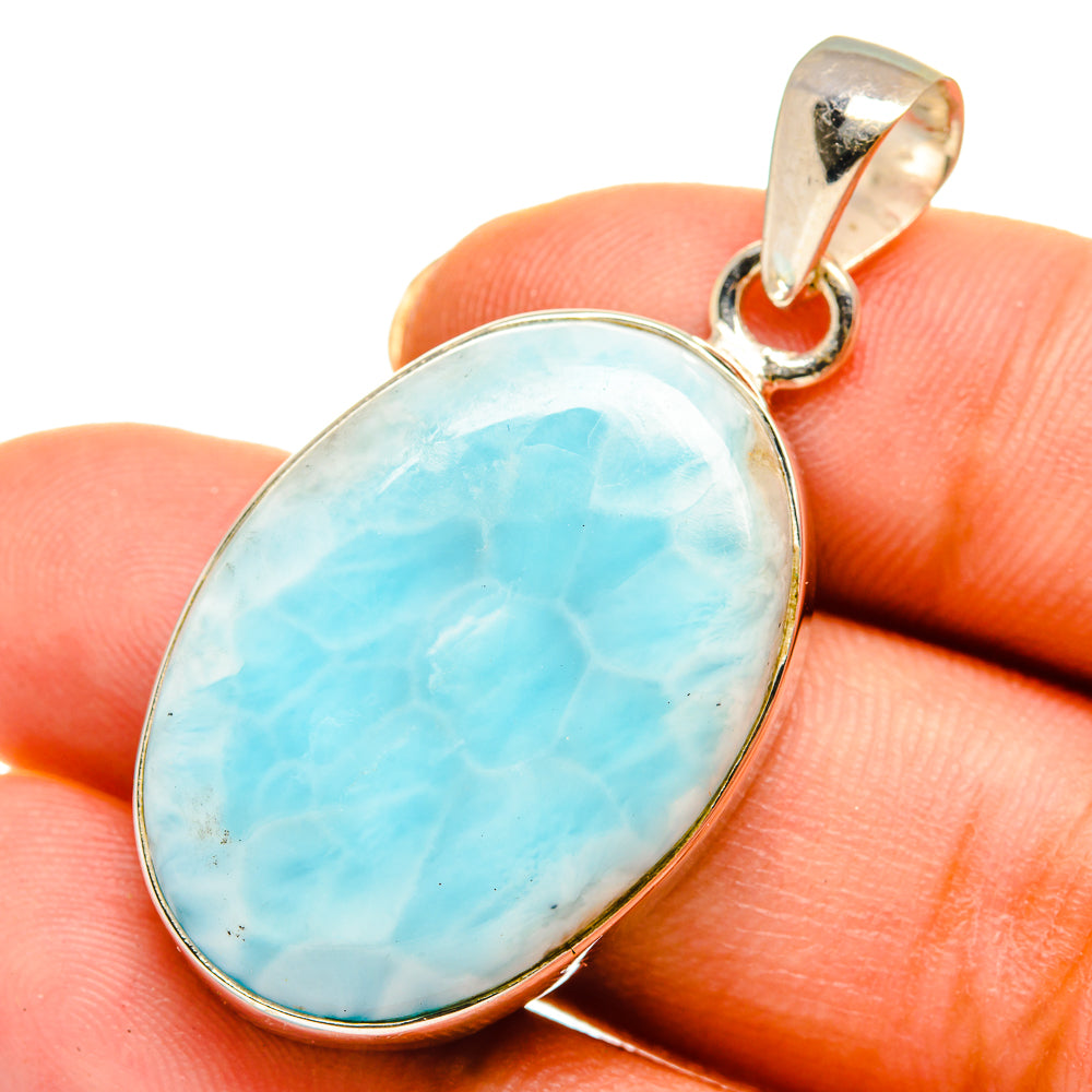 Larimar Pendants handcrafted by Ana Silver Co - PD10555