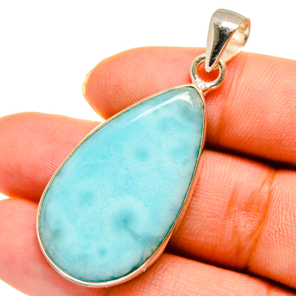 Larimar Pendants handcrafted by Ana Silver Co - PD10556