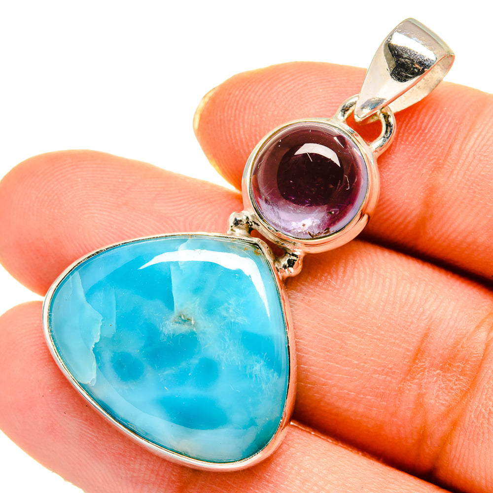 Larimar Pendants handcrafted by Ana Silver Co - PD10557