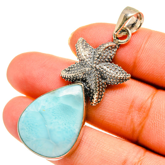 Larimar Pendants handcrafted by Ana Silver Co - PD10560