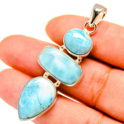 Larimar Pendants handcrafted by Ana Silver Co - PD10563