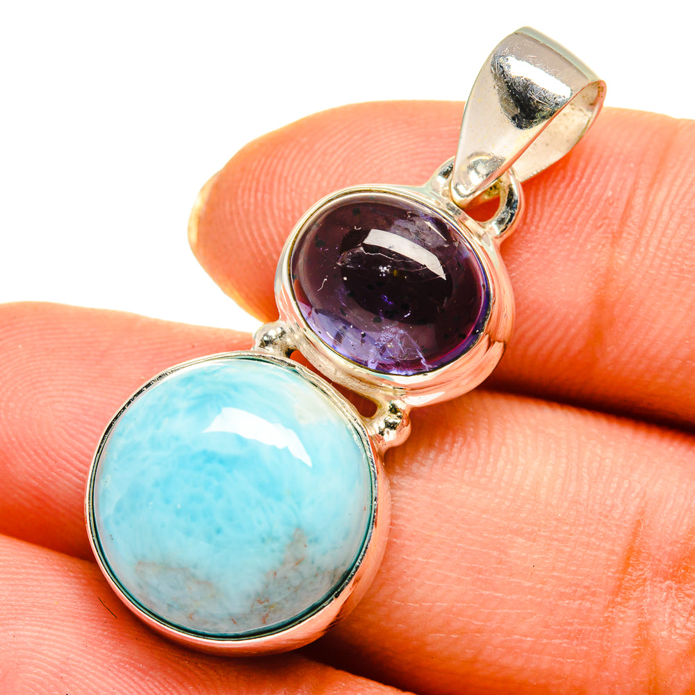 Larimar Pendants handcrafted by Ana Silver Co - PD10564