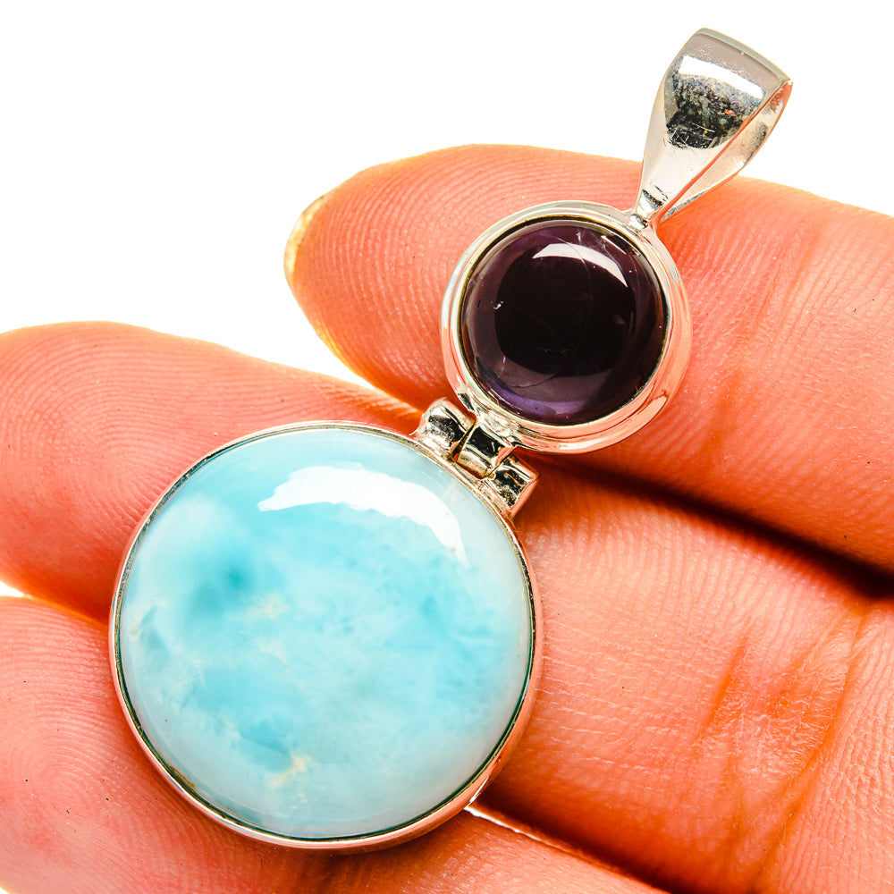 Larimar Pendants handcrafted by Ana Silver Co - PD10566