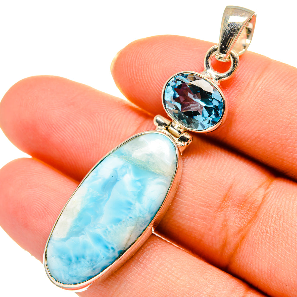 Larimar Pendants handcrafted by Ana Silver Co - PD10568