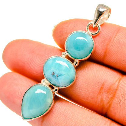 Larimar Pendants handcrafted by Ana Silver Co - PD10571