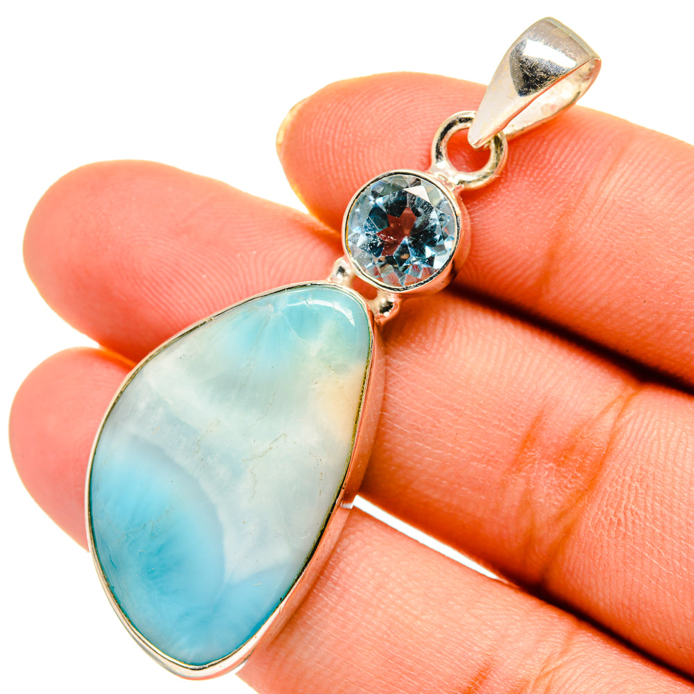 Larimar Pendants handcrafted by Ana Silver Co - PD10575