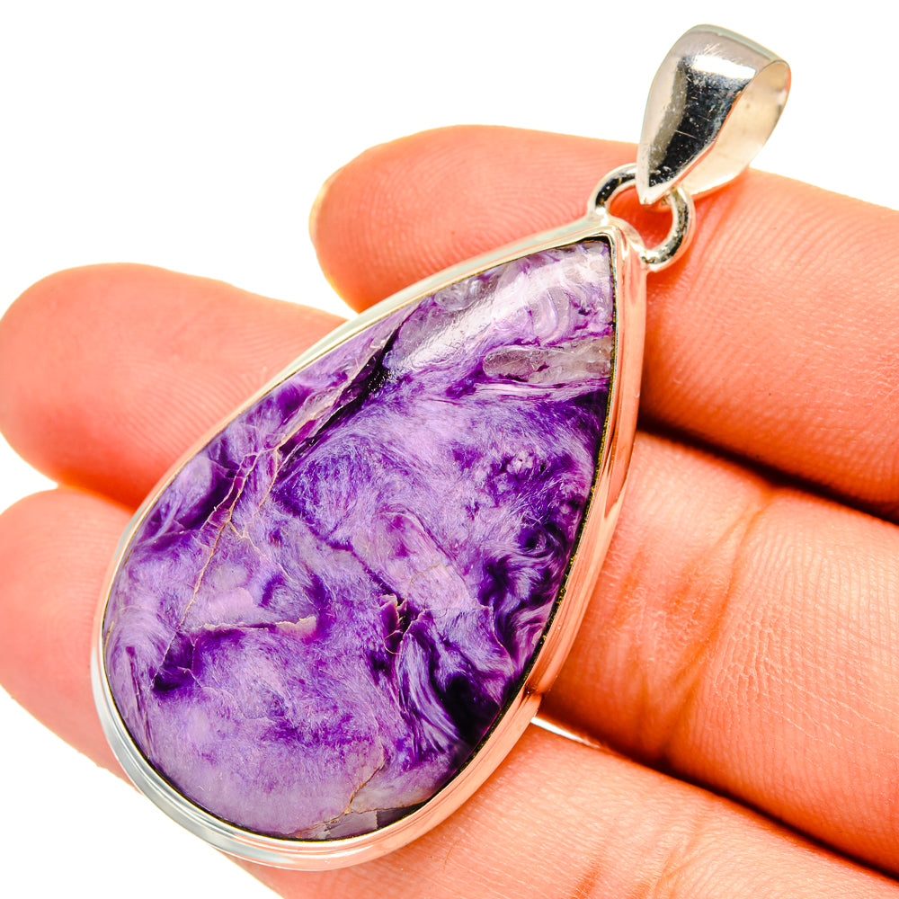 Charoite Pendants handcrafted by Ana Silver Co - PD10589
