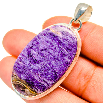 Charoite Pendants handcrafted by Ana Silver Co - PD10590