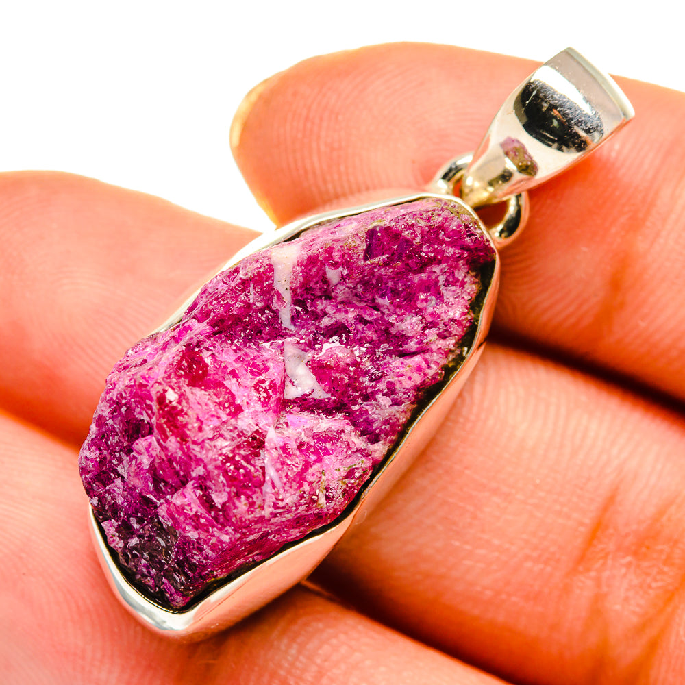Ruby Zoisite Pendants handcrafted by Ana Silver Co - PD10592