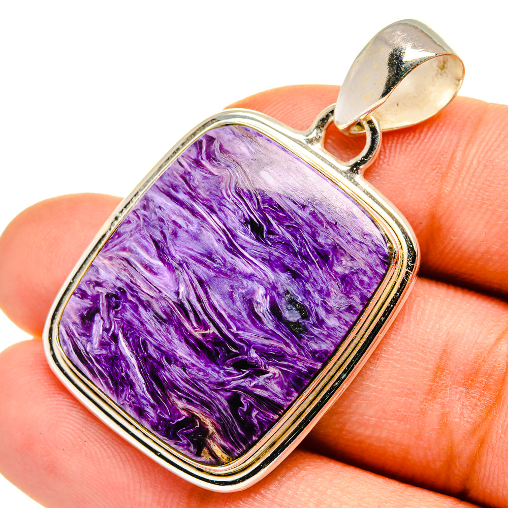 Charoite Pendants handcrafted by Ana Silver Co - PD10597