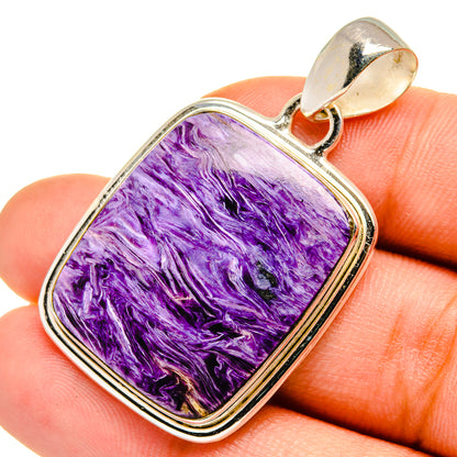 Charoite Pendants handcrafted by Ana Silver Co - PD10597