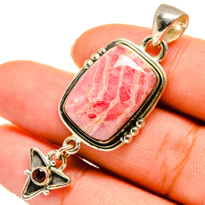 Rhodochrosite Pendants handcrafted by Ana Silver Co - PD10601