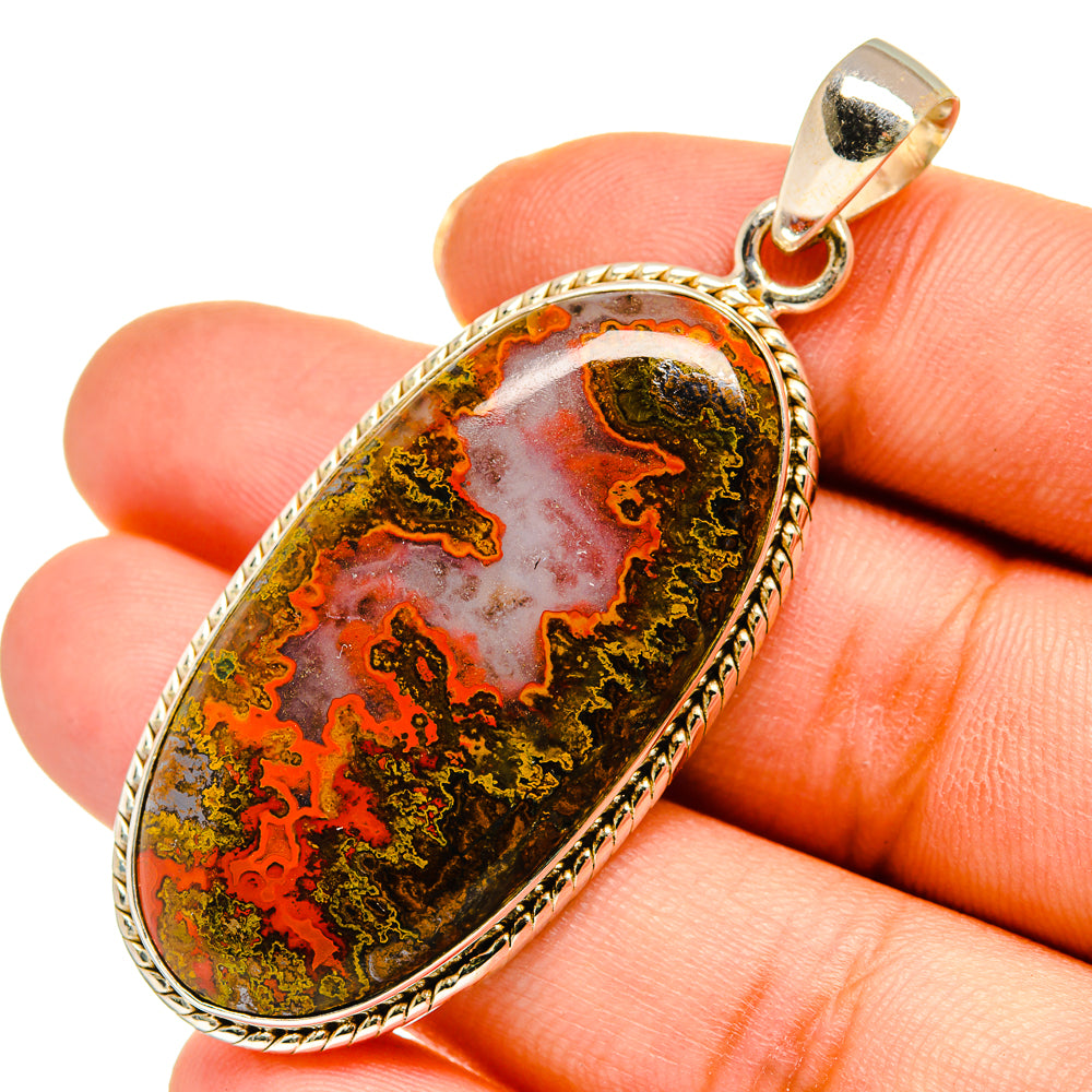 Moroccan Agate Pendants handcrafted by Ana Silver Co - PD10604