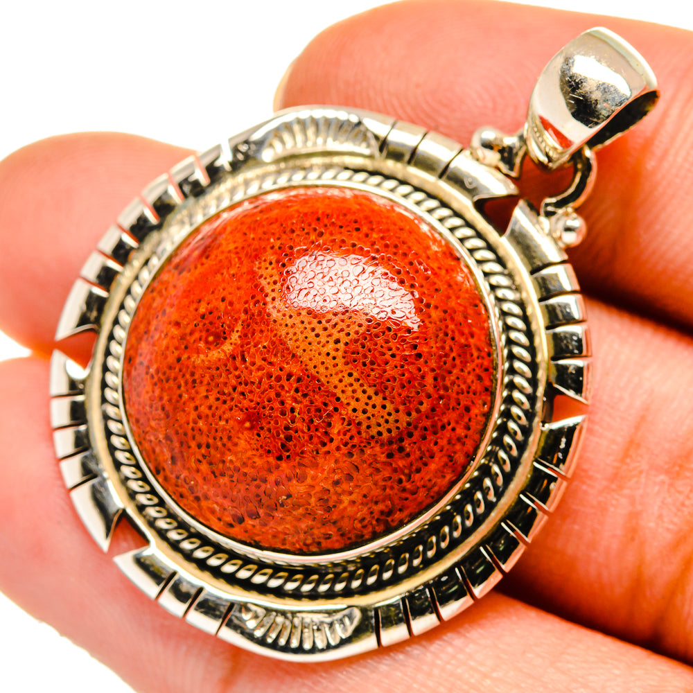 Sponge Coral Pendants handcrafted by Ana Silver Co - PD10610