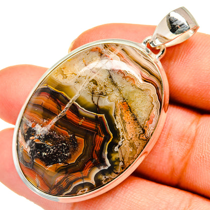 Laguna Lace Agate Pendants handcrafted by Ana Silver Co - PD10617
