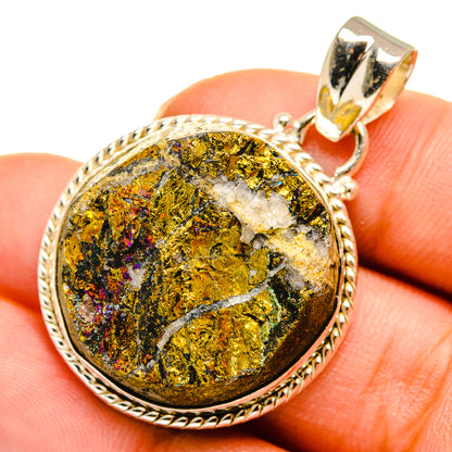 Peacock Ore Pendants handcrafted by Ana Silver Co - PD10623