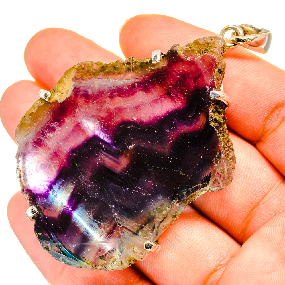 Fluorite Pendants handcrafted by Ana Silver Co - PD10630