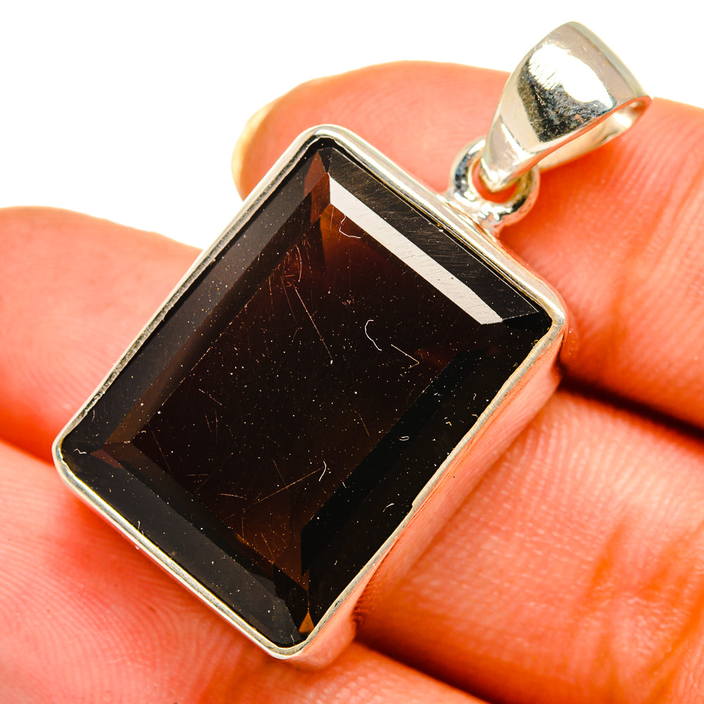 Smoky Quartz Pendants handcrafted by Ana Silver Co - PD10652