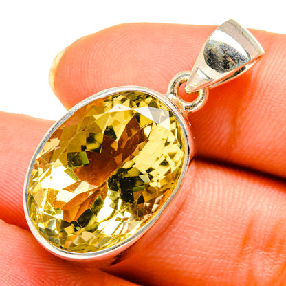 Lemon Quartz Pendants handcrafted by Ana Silver Co - PD10662
