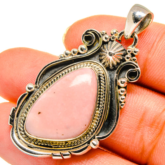 Pink Opal Pendants handcrafted by Ana Silver Co - PD10672