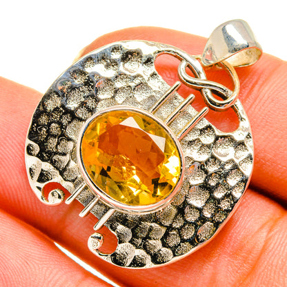 Citrine Pendants handcrafted by Ana Silver Co - PD10687