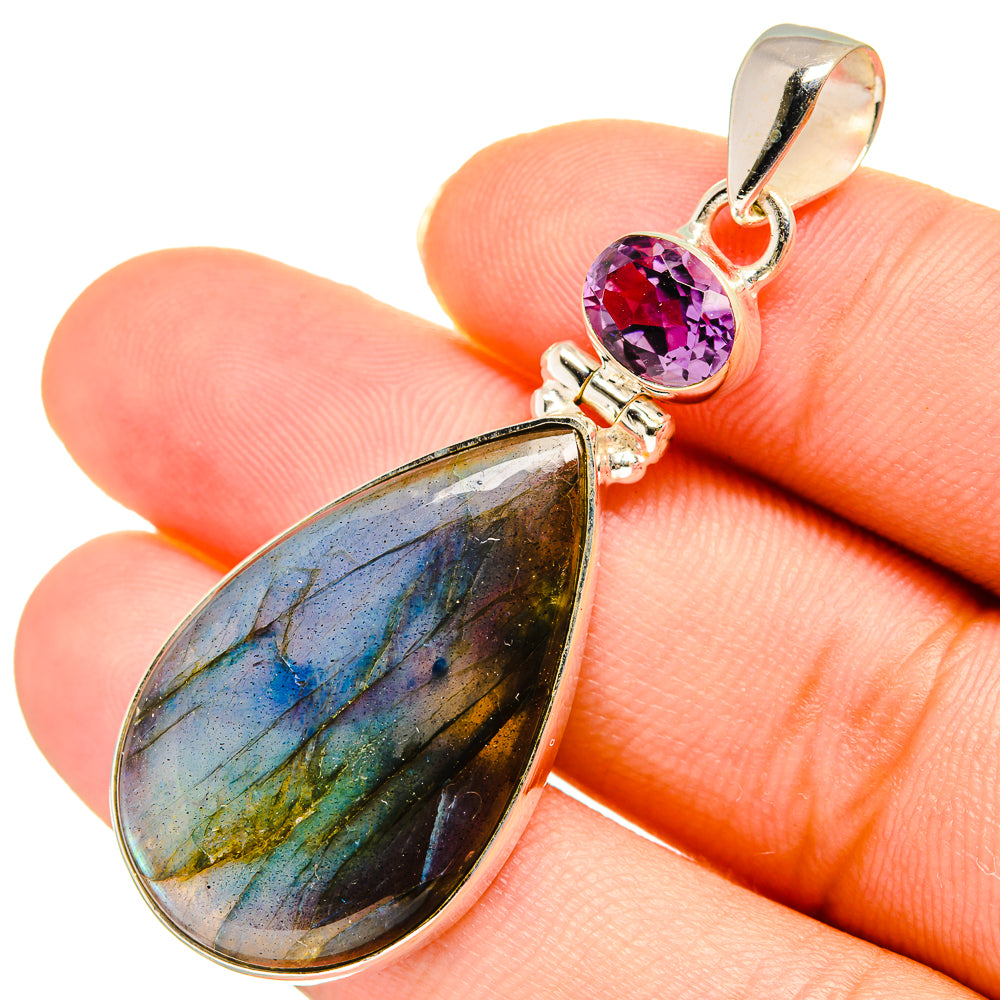 Labradorite Pendants handcrafted by Ana Silver Co - PD10699