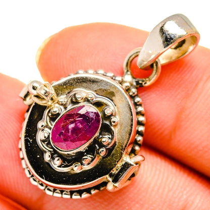 Ruby Pendants handcrafted by Ana Silver Co - PD10716