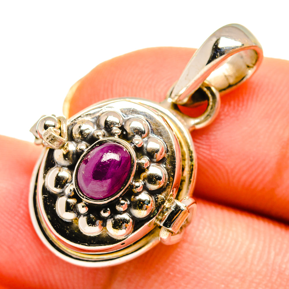 Ruby Pendants handcrafted by Ana Silver Co - PD10718