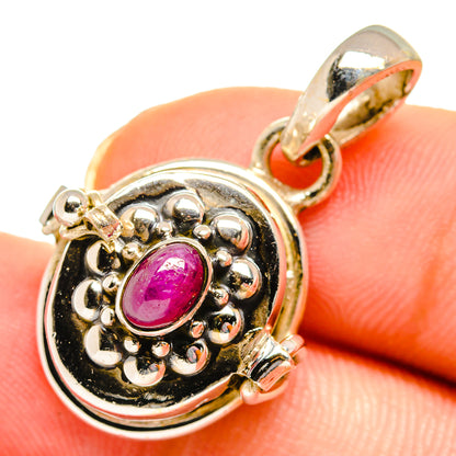Ruby Pendants handcrafted by Ana Silver Co - PD10719