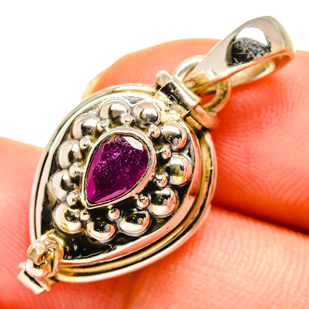 Ruby Pendants handcrafted by Ana Silver Co - PD10720