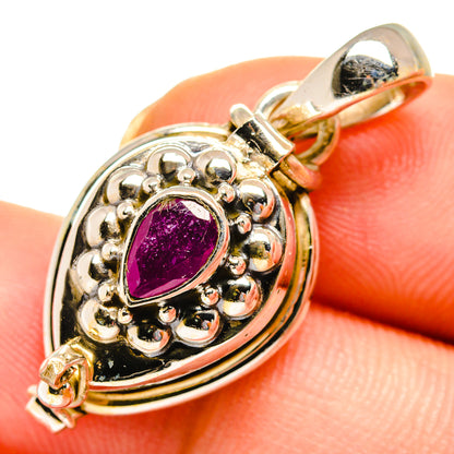 Ruby Pendants handcrafted by Ana Silver Co - PD10720