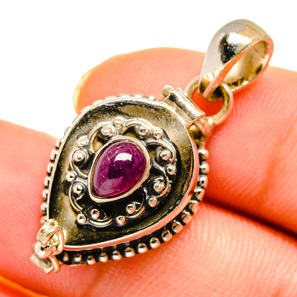 Ruby Pendants handcrafted by Ana Silver Co - PD10721