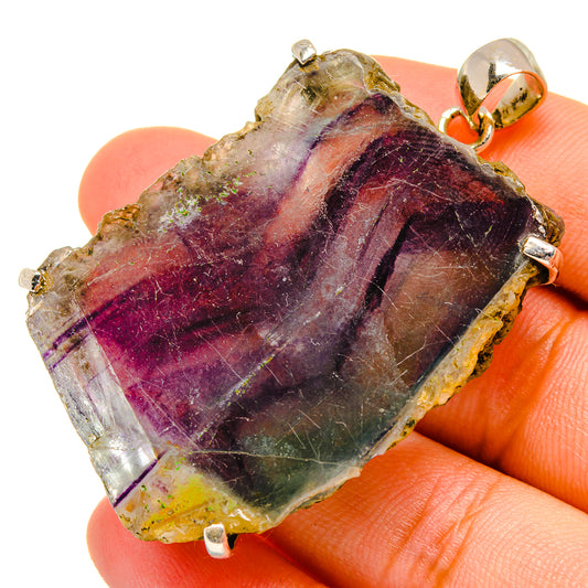 Fluorite Pendants handcrafted by Ana Silver Co - PD10726