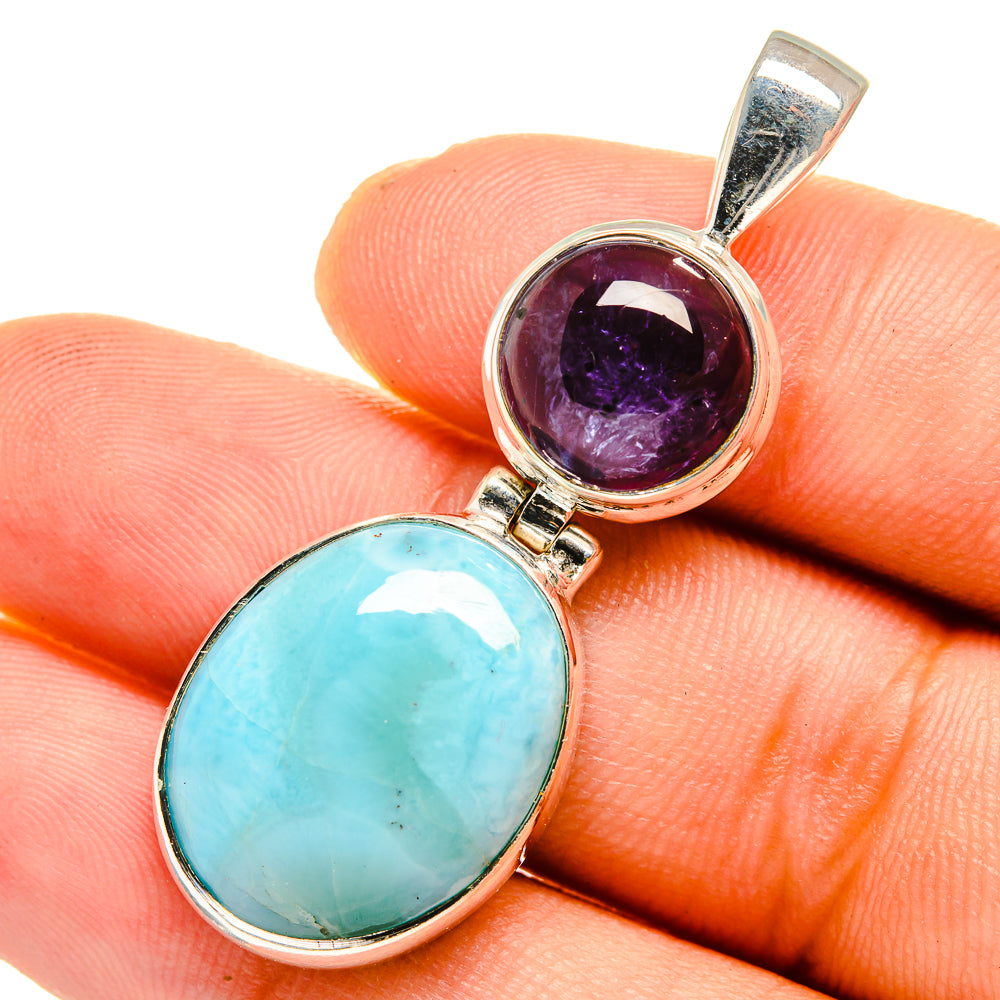 Larimar Pendants handcrafted by Ana Silver Co - PD10737