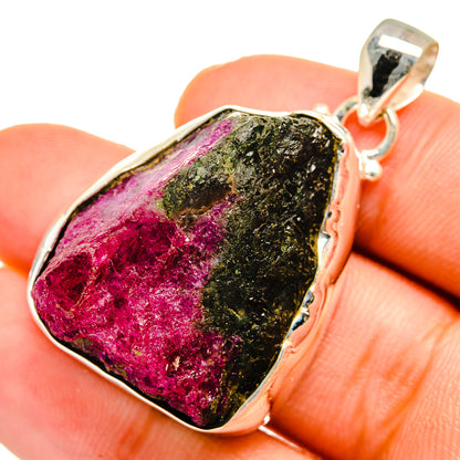Ruby Zoisite Pendants handcrafted by Ana Silver Co - PD10744