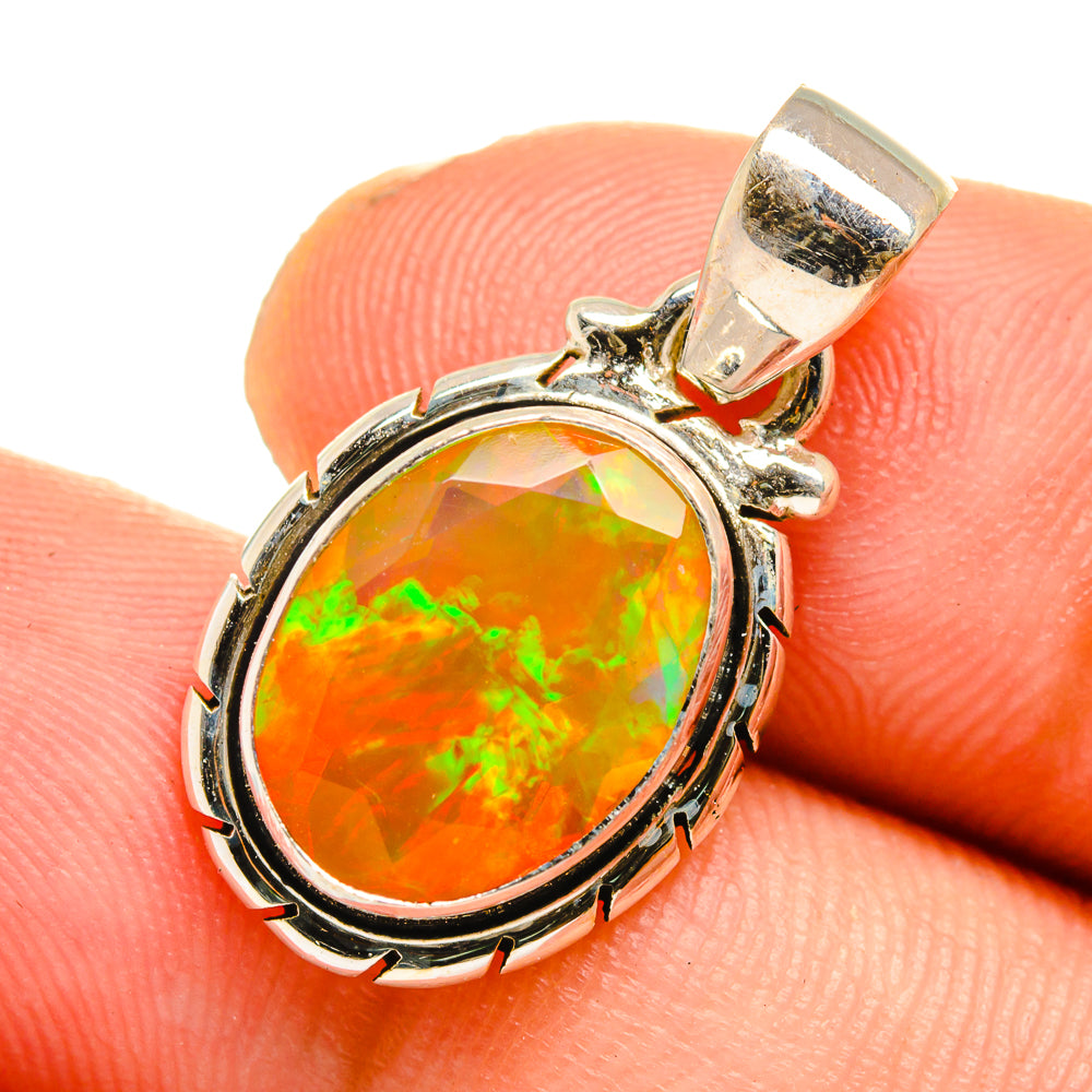 Ethiopian Opal Pendants handcrafted by Ana Silver Co - PD10748