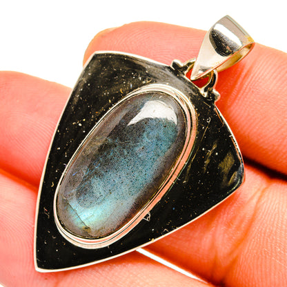 Labradorite Pendants handcrafted by Ana Silver Co - PD10749